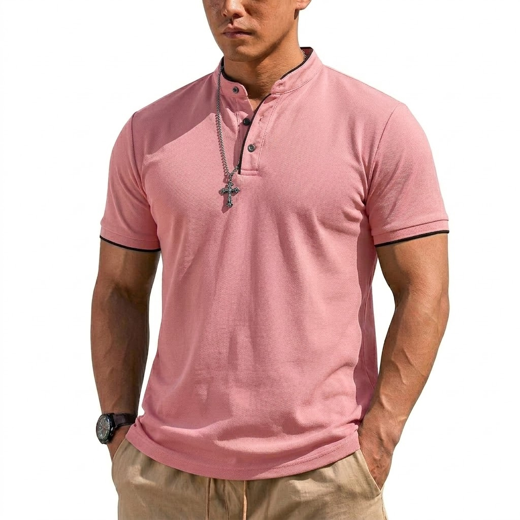 Camisa Henley de Manga Curta p - Summer Clothing Line avaliação e preço
