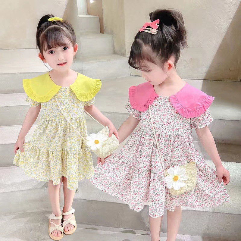 2 pçs verão amarelo floral cri - Summer Clothing Teen Girls avaliação e preço