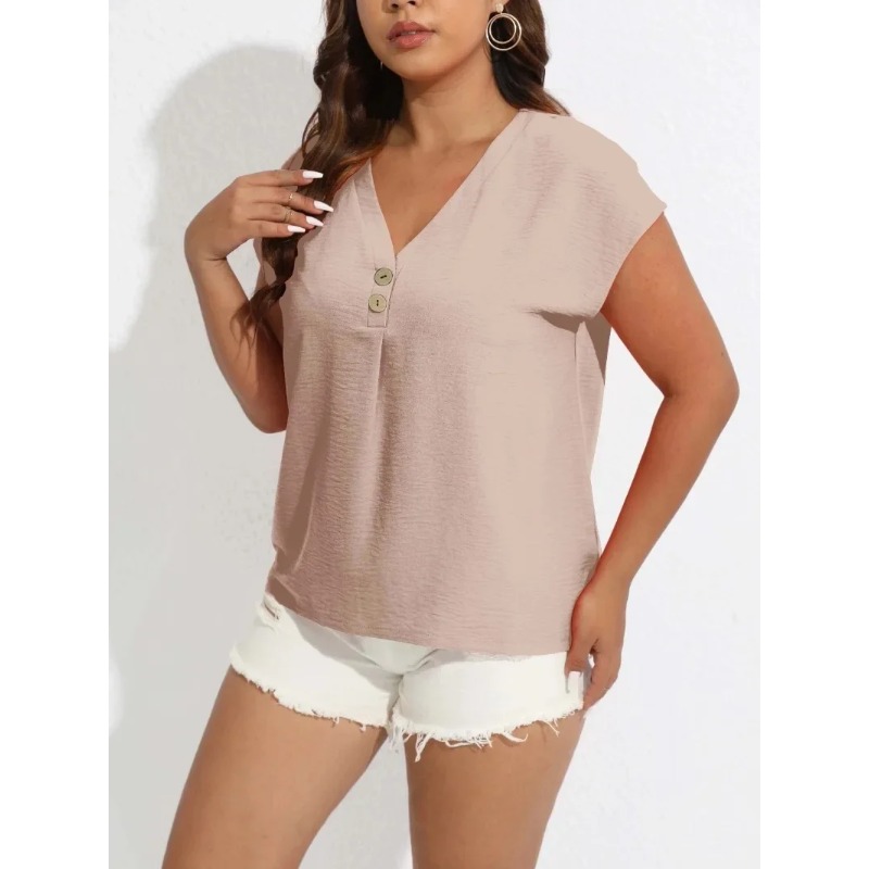 Camiseta com decote em v femin - Summer Upf Clothing avaliação e preço