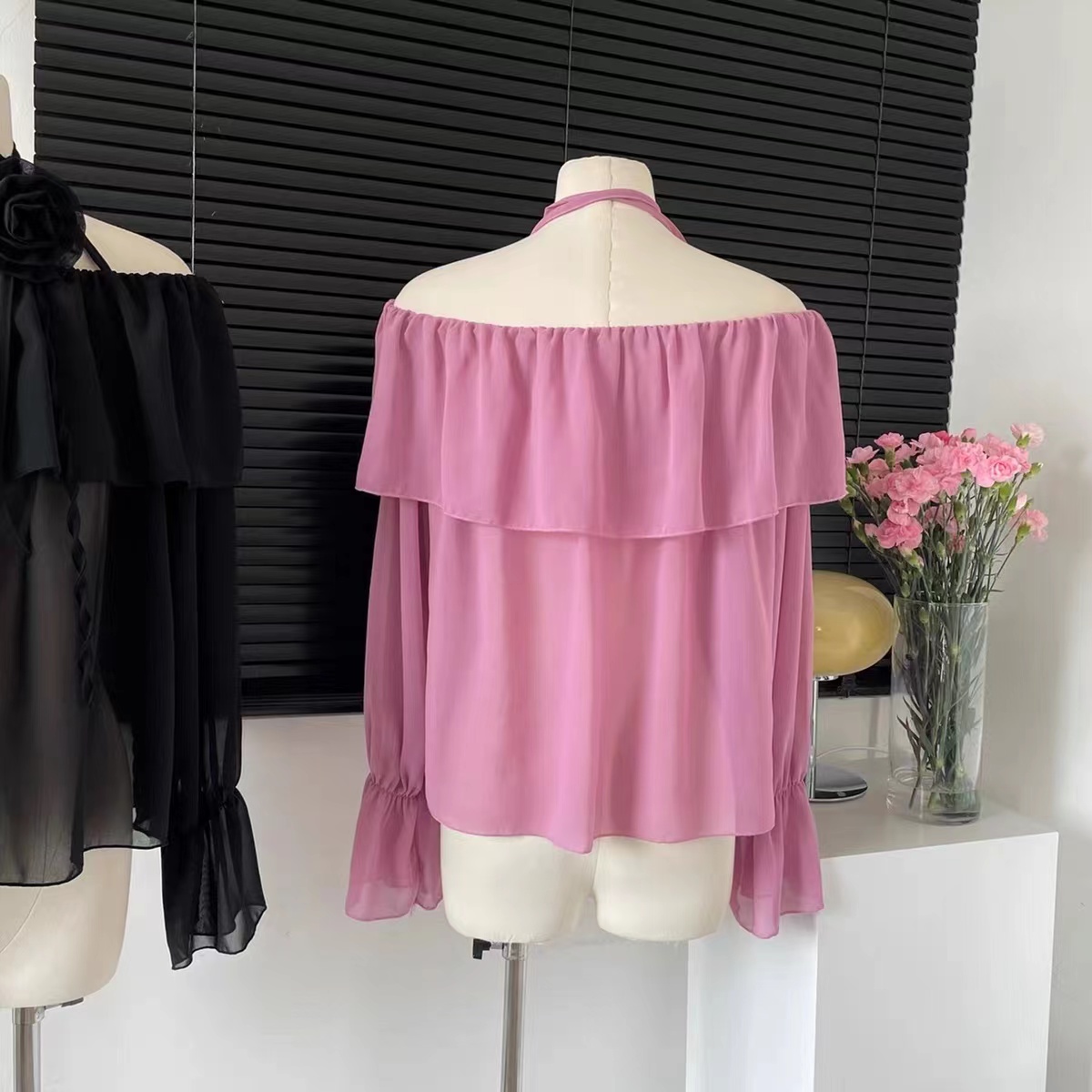 Blusas femininas de gola baixa - Crop Blouse Linen avaliação e preço