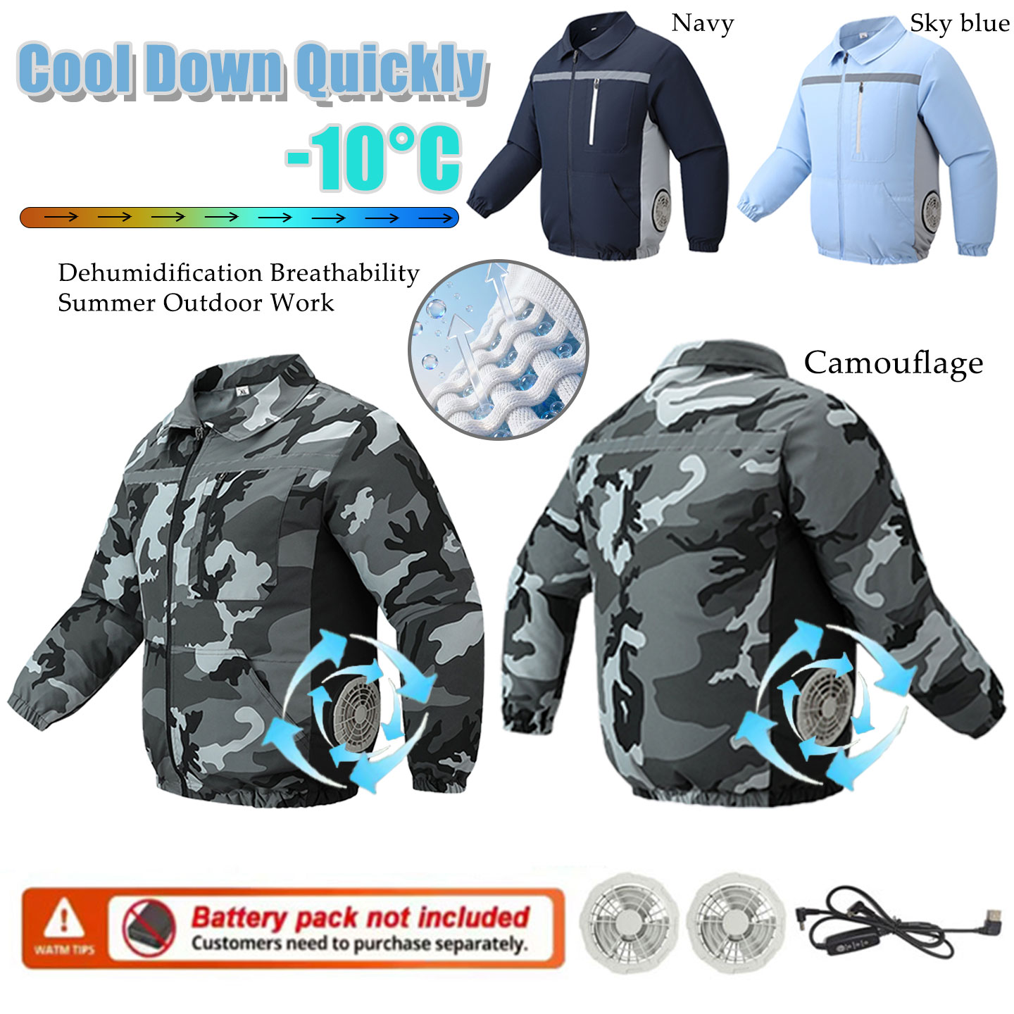 Roupa de Trabalho com Ventilad - Summer Clothing Drive avaliação e preço