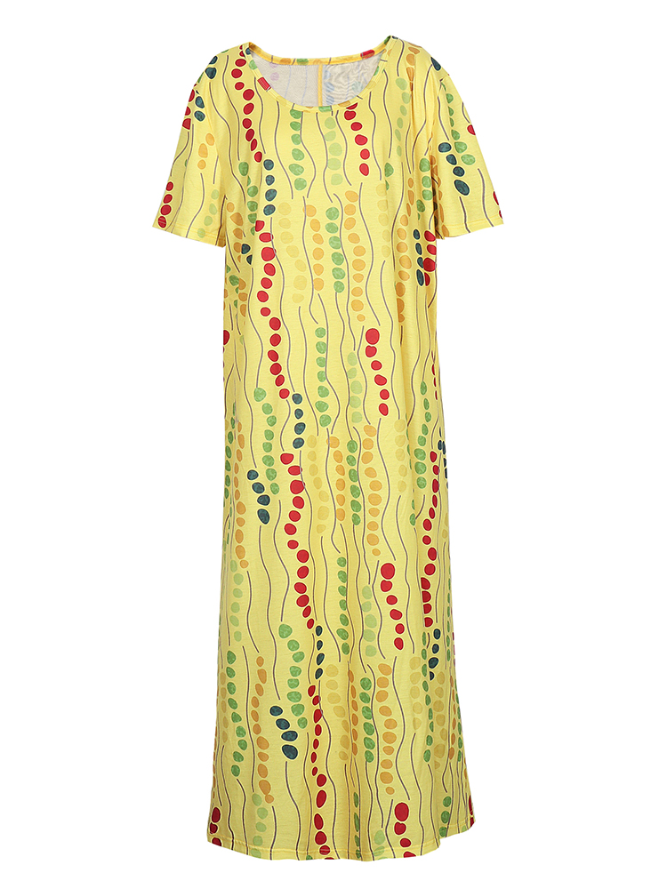 Vestido Midi Amarelo Estampado - Summer Upf Clothing avaliação e preço